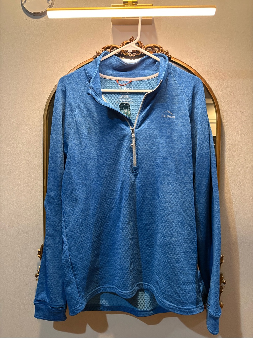 L.L. Bean Men’s Blue Half-Zip Performance Pullover